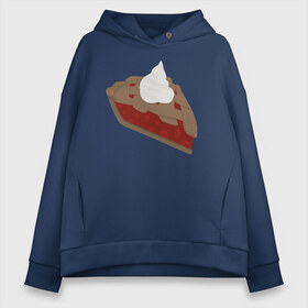 Женское худи Oversize хлопок с принтом Pie - Supernatural в городе Новоалтайск, френч-терри — 70% хлопок, 30% полиэстер. Мягкий теплый начес внутри —100% хлопок | боковые карманы, эластичные манжеты и нижняя кромка, капюшон на магнитной кнопке | supernatural | vdzabma | сверхъестественное