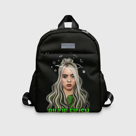 Детский рюкзак 3D с принтом BILLIE EILISH в городе Новоалтайск, 100% полиэстер | лямки с регулируемой длиной, сверху петелька, чтобы рюкзак можно было повесить на вешалку. Основное отделение закрывается на молнию, как и внешний карман. Внутри дополнительный карман. По бокам два дополнительных кармашка | ayelish | bad guy | bellyache | bilie eilish | bilie elish | billie | billie eilish | eilish | electronic | elish | music | били айлиш | билли айлиш | эйлиш | элиш