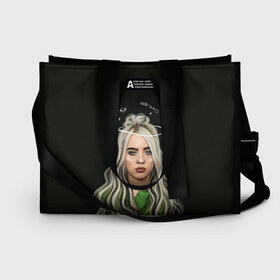 Сумка-шоппер 3D с принтом BILLIE EILISH в городе Новоалтайск, 100% полиэстер | застегивается на металлическую кнопку; внутренний карман застегивается на молнию. Стенки укреплены специальным мягким материалом, чтобы защитить содержимое от несильных ударов
 | ayelish | bad guy | bellyache | bilie eilish | bilie elish | billie | billie eilish | eilish | electronic | elish | music | били айлиш | билли айлиш | эйлиш | элиш