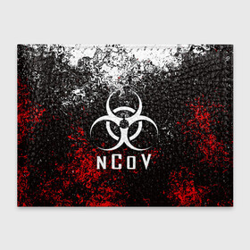 Обложка для студенческого билета с принтом nCoV | КОРОНАВИРУС (Z) в городе Новоалтайск, натуральная кожа | Размер: 11*8 см; Печать на всей внешней стороне | Тематика изображения на принте: beta cov b | biohazard | ncov | sars cov | биохазард | вирус | вирус из китая | китай | коронавирус | пневмония | ухань | эпидемия