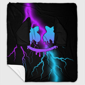 Плед с рукавами с принтом Marshmello в городе Новоалтайск, 100% полиэстер | Закругленные углы, все края обработаны. Ткань не мнется и не растягивается. Размер 170*145 | marshmello | диджей | клуб | клубная музыка | маршмеллоу | маршмэлло | маршмэллоу | музыка | электронная