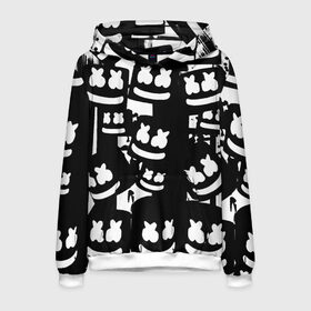 Мужская толстовка 3D с принтом Marshmello в городе Новоалтайск, 100% полиэстер | двухслойный капюшон со шнурком для регулировки, мягкие манжеты на рукавах и по низу толстовки, спереди карман-кенгуру с мягким внутренним слоем. | marshmello | диджей | клуб | клубная музыка | маршмеллоу | маршмэлло | маршмэллоу | музыка | электронная