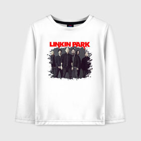 Детский лонгслив хлопок с принтом LINKIN PARK в городе Новоалтайск, 100% хлопок | круглый вырез горловины, полуприлегающий силуэт, длина до линии бедер | ches | chester bennington | linkin park | mike shinoda | альтернативный метал | альтернативный рок | линкин парк | ню метал | поп музыка | поп рок | рэп метал | рэп рок | честер | электроник рок