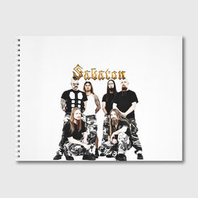 Альбом для рисования с принтом SABATON в городе Новоалтайск, 100% бумага
 | матовая бумага, плотность 200 мг. | Тематика изображения на принте: sabaton | даниель муллбак | йоаким броден | крис рёланд | оскар монтелиус | пэр сундстрём | рикард сунден | сабатон | тоббе энглунд | томми юханссон | ханнес ван дал