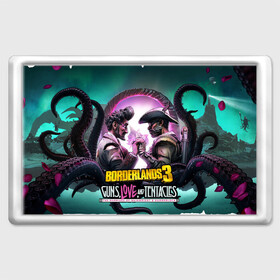 Магнит 45*70 с принтом borderlands 3 в городе Новоалтайск, Пластик | Размер: 78*52 мм; Размер печати: 70*45 | Тематика изображения на принте: addon | borderlands | borderlands 3 | fps | game | games | guns love and tentacles | борда | бордерлэндс | игра | игры | любовь | пушки | тентакли