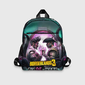 Детский рюкзак 3D с принтом borderlands 3 в городе Новоалтайск, 100% полиэстер | лямки с регулируемой длиной, сверху петелька, чтобы рюкзак можно было повесить на вешалку. Основное отделение закрывается на молнию, как и внешний карман. Внутри дополнительный карман. По бокам два дополнительных кармашка | addon | borderlands | borderlands 3 | fps | game | games | guns love and tentacles | борда | бордерлэндс | игра | игры | любовь | пушки | тентакли