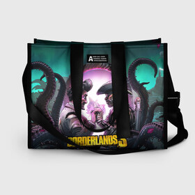 Сумка-шоппер 3D с принтом borderlands 3 в городе Новоалтайск, 100% полиэстер | застегивается на металлическую кнопку; внутренний карман застегивается на молнию. Стенки укреплены специальным мягким материалом, чтобы защитить содержимое от несильных ударов
 | addon | borderlands | borderlands 3 | fps | game | games | guns love and tentacles | борда | бордерлэндс | игра | игры | любовь | пушки | тентакли