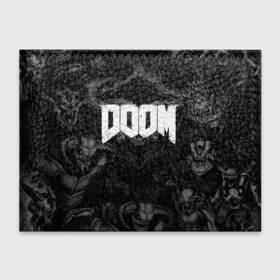Обложка для студенческого билета с принтом DOOM ETERNAL в городе Новоалтайск, натуральная кожа | Размер: 11*8 см; Печать на всей внешней стороне | Тематика изображения на принте: demons | devil | doom | doom eternal | doom slayer | hell | slayer | ад | демоны | дум