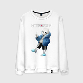 Мужской свитшот хлопок с принтом UNDERTALE SANS в городе Новоалтайск, 100% хлопок |  | asriel dreemurr | chara | frisk | gaster blaster | sans | undertale | азриэль дримурр | андертейл | гастер | меттатон | санс | фриск | чара