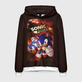 Мужская толстовка 3D с принтом SONIC в городе Новоалтайск, 100% полиэстер | двухслойный капюшон со шнурком для регулировки, мягкие манжеты на рукавах и по низу толстовки, спереди карман-кенгуру с мягким внутренним слоем. | hedgehog | metal sonic | silver | silver the hedgehog | sonic | sonic boom | sonic the hedgehog | еж | ёж сонник | ежик | игры | кино | соник | соник в кино | сонник | фильм