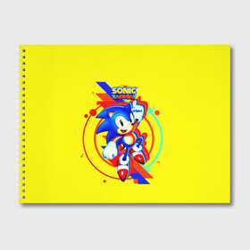 Альбом для рисования с принтом SONIC в городе Новоалтайск, 100% бумага
 | матовая бумага, плотность 200 мг. | Тематика изображения на принте: hedgehog | metal sonic | silver | silver the hedgehog | sonic | sonic boom | sonic the hedgehog | еж | ёж сонник | ежик | игры | кино | соник | соник в кино | сонник | фильм