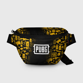 Поясная сумка 3D с принтом PUBG в городе Новоалтайск, 100% полиэстер | плотная ткань, ремень с регулируемой длиной, внутри несколько карманов для мелочей, основное отделение и карман с обратной стороны сумки застегиваются на молнию | playerunknown s battlegrounds | pubg | pubg mobile | пабг | пабг лайт | пабг мобайл | пубг мобайл | пубг.