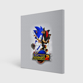 Холст квадратный с принтом SONIC & SHADOW в городе Новоалтайск, 100% ПВХ |  | Тематика изображения на принте: hedgehog | metal sonic | silver | silver the hedgehog | sonic | sonic boom | sonic the hedgehog | еж | ёж сонник | ежик | игры | кино | соник | соник в кино | сонник | фильм