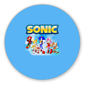 Коврик для мышки круглый с принтом SONIC в городе Новоалтайск, резина и полиэстер | круглая форма, изображение наносится на всю лицевую часть | hedgehog | metal sonic | silver | silver the hedgehog | sonic | sonic boom | sonic the hedgehog | еж | ёж сонник | ежик | игры | кино | соник | соник в кино | сонник | фильм