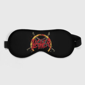 Маска для сна 3D с принтом SLAYER в городе Новоалтайск, внешний слой — 100% полиэфир, внутренний слой — 100% хлопок, между ними — поролон |  | blood | rock | slayer | группа slayer | кости | музыка | рок | череп
