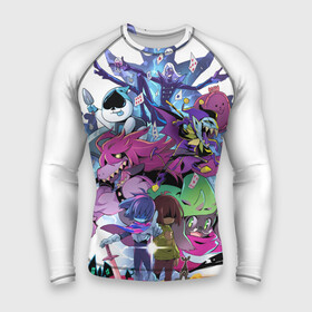 Мужской рашгард 3D с принтом UNDERTALE в городе Новоалтайск,  |  | asriel dreemurr | chara | frisk | gaster blaster | sans | undertale | азриэль дримурр | андертейл | гастер | меттатон | санс | фриск | чара