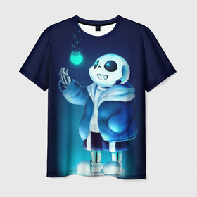 Мужская футболка 3D с принтом UNDERTALE в городе Новоалтайск, 100% полиэфир | прямой крой, круглый вырез горловины, длина до линии бедер | asriel dreemurr | chara | frisk | gaster blaster | sans | undertale | азриэль дримурр | андертейл | гастер | меттатон | санс | фриск | чара
