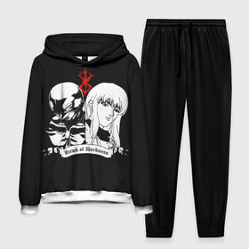 Мужской костюм 3D (с толстовкой) с принтом berserk pers on black в городе Новоалтайск,  |  | anime | anime berserk | berserk | knight | manga | аниме | аниме берсерк | берсерк | манга | рыцарь