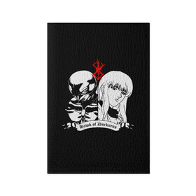 Обложка для паспорта матовая кожа с принтом BERSERK в городе Новоалтайск, натуральная матовая кожа | размер 19,3 х 13,7 см; прозрачные пластиковые крепления | Тематика изображения на принте: anime | anime berserk | berserk | knight | manga | аниме | аниме берсерк | берсерк | манга | рыцарь