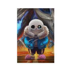 Обложка для паспорта матовая кожа с принтом UNDERTALE | АНДЕРТЕЙЛ (Z) в городе Новоалтайск, натуральная матовая кожа | размер 19,3 х 13,7 см; прозрачные пластиковые крепления | Тематика изображения на принте: asriel dreemurr | chara | frisk | gaster blaster | sans | undertale | азриэль дримурр | андертале | андертейл | андрайн | гастер | меттатон | подземная история | подземная сказка | санс | ундертале | фриск | чара