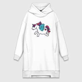 Платье-худи хлопок с принтом Толстый единорог в городе Новоалтайск,  |  | magic | unicorn | unicorns | волшебные | волшебный | волшебство | выдуманный | единорог | единороги | единорожка | животные | звери | магия | рисованный | сказка | сказочный
