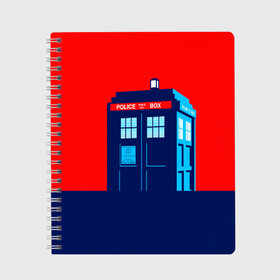 Тетрадь с принтом IN TARDIS WE TRUST в городе Новоалтайск, 100% бумага | 48 листов, плотность листов — 60 г/м2, плотность картонной обложки — 250 г/м2. Листы скреплены сбоку удобной пружинной спиралью. Уголки страниц и обложки скругленные. Цвет линий — светло-серый
 | david tennant | doctor who | jodie whittaker | matt smith | space | tardis | time | время | девид теннант | джоди уиттакер | доктор | доктор кто | космос | мэтт смит | тардис