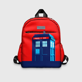Детский рюкзак 3D с принтом IN TARDIS WE TRUST в городе Новоалтайск, 100% полиэстер | лямки с регулируемой длиной, сверху петелька, чтобы рюкзак можно было повесить на вешалку. Основное отделение закрывается на молнию, как и внешний карман. Внутри дополнительный карман. По бокам два дополнительных кармашка | david tennant | doctor who | jodie whittaker | matt smith | space | tardis | time | время | девид теннант | джоди уиттакер | доктор | доктор кто | космос | мэтт смит | тардис