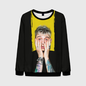 Мужской свитшот 3D с принтом Colson Baker Machine Gun Kelly в городе Новоалтайск, 100% полиэстер с мягким внутренним слоем | круглый вырез горловины, мягкая резинка на манжетах и поясе, свободная посадка по фигуре | colson baker | machine gun kelly | mgk | rap. рэп рок | колсон бэйкер | реп | репер | рэп