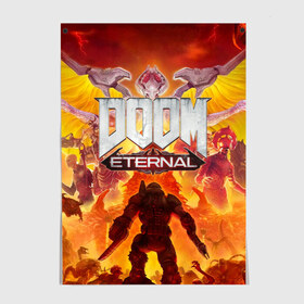 Постер с принтом DOOM Eternal. в городе Новоалтайск, 100% бумага
 | бумага, плотность 150 мг. Матовая, но за счет высокого коэффициента гладкости имеет небольшой блеск и дает на свету блики, но в отличии от глянцевой бумаги не покрыта лаком | doom eternal | esport | game | дорога в ад | дум | дум энтернал | игра | кибердемон | киберспорт | тир