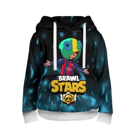 Детская толстовка 3D с принтом Leon Messi Brawl Stars в городе Новоалтайск, 100% полиэстер | двухслойный капюшон со шнурком для регулировки, мягкие манжеты на рукавах и по низу толстовки, спереди карман-кенгуру с мягким внутренним слоем | brawl | brawl stars | leon | leon messi | leon selly | messi | stars | бравл старс | брол старс | игра | леон | леон месси | месси | мобильная игра | мобильные игры