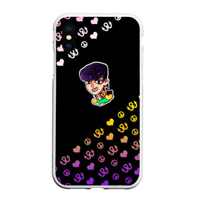 Чехол для iPhone XS Max матовый Jojo diamond: в городе Новоалтайск, Силикон | Область печати: задняя сторона чехла, без боковых панелей | bizarre adventure | diamond | jjba | jojo | josuke | алмаз | аниме | джоджо | джоске | оняме