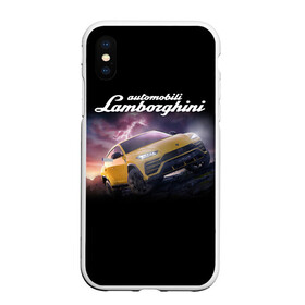 Чехол для iPhone XS Max матовый с принтом Lamborghini Urus в городе Новоалтайск, Силикон | Область печати: задняя сторона чехла, без боковых панелей | Тематика изображения на принте: audi | auto | aventador | lamborghini | murcielago | urus | авто | автомобиль | ам | ламба | ламборгини | машина | машины | спорткар | урус