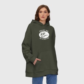 Худи SuperOversize хлопок с принтом Trust me im a doctor в городе Новоалтайск, 70% хлопок, 30% полиэстер, мягкий начес внутри | карман-кенгуру, эластичная резинка на манжетах и по нижней кромке, двухслойный капюшон
 | 2019   ncov | coronavirus | covid | covid 19 | ncov | virus | арт | биологическая опасность | болезнь | вирус | знак | карантин | корона | коронавирус | короновирус | мем | мой руки | оставайся дома | пандемия | помой руки