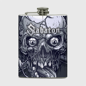 Фляга с принтом SABATON в городе Новоалтайск, металлический корпус | емкость 0,22 л, размер 125 х 94 мм. Виниловая наклейка запечатывается полностью | Тематика изображения на принте: sabaton | даниель муллбак | йоаким броден | крис рёланд | оскар монтелиус | пэр сундстрём | рикард сунден | сабатон | тоббе энглунд | томми юханссон | ханнес ван дал