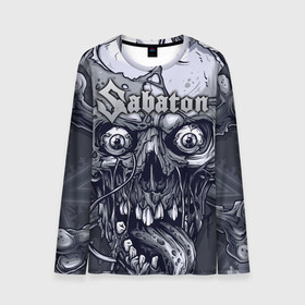 Мужской лонгслив 3D с принтом SABATON в городе Новоалтайск, 100% полиэстер | длинные рукава, круглый вырез горловины, полуприлегающий силуэт | sabaton | даниель муллбак | йоаким броден | крис рёланд | оскар монтелиус | пэр сундстрём | рикард сунден | сабатон | тоббе энглунд | томми юханссон | ханнес ван дал