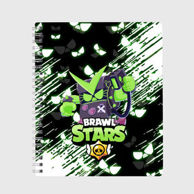 Тетрадь с принтом Brawl stars virus 8-BIT в городе Новоалтайск, 100% бумага | 48 листов, плотность листов — 60 г/м2, плотность картонной обложки — 250 г/м2. Листы скреплены сбоку удобной пружинной спиралью. Уголки страниц и обложки скругленные. Цвет линий — светло-серый
 | 8 bit | bibi | brawl stars | colt | crow | el brown | leon | leon shark | max | mecha | mecha crow | mr.p | sally leon | shark | virus 8 bit | берли | биби | бравл старс | ворон | кольт | леон | макс | шелли