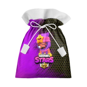 Подарочный 3D мешок с принтом Brawl Stars Sandy в городе Новоалтайск, 100% полиэстер | Размер: 29*39 см | Тематика изображения на принте: brawl stars | brawl stars sandy | legendary brawler | leon | leon shark | sandy | shark | stars | акула | бравл стар сэнди | леон акула | сенди | сэнди