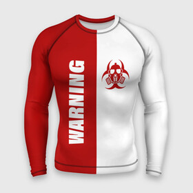 Мужской рашгард 3D с принтом Warning Virus в городе Новоалтайск,  |  | 2019   ncov | coronavirus | covid | covid 19 | ncov | virus | арт | биологическая опасность | болезнь | вирус | знак | карантин | корона | коронавирус | короновирус | мем | мой руки | оставайся дома | пандемия | помой руки