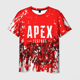 Мужская футболка 3D с принтом APEX LEGENDS в городе Новоалтайск, 100% полиэфир | прямой крой, круглый вырез горловины, длина до линии бедер | apex | apex legends | апекс легенда | апекс легендс | апекс легендс игра. | легендс игра
