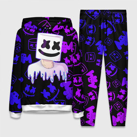 Женский костюм 3D (с толстовкой) с принтом Marshmello в городе Новоалтайск,  |  | 2020 | cs | dj | fortnite | game | marshmello | music | neon | pubg | бомбы | ведро | ди джей | игра | краски | марш | маршмелло | музыка | неон | скин | форт | фортн | фортнайт | человек