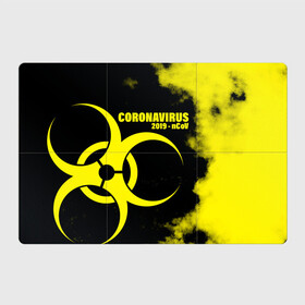 Магнитный плакат 3Х2 с принтом Coronavirus 2019 - nCoV в городе Новоалтайск, Полимерный материал с магнитным слоем | 6 деталей размером 9*9 см | Тематика изображения на принте: 2019   ncov | coronavirus | covid | covid 19 | ncov | virus | арт | биологическая опасность | болезнь | вирус | знак | карантин | корона | коронавирус | короновирус | мем | мой руки | оставайся дома | пандемия | помой руки