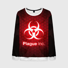 Мужской свитшот 3D с принтом PLAGUE INC в городе Новоалтайск, 100% полиэстер с мягким внутренним слоем | круглый вырез горловины, мягкая резинка на манжетах и поясе, свободная посадка по фигуре | inc evolved | plague evolved | plague inc | plague inc evolved | plague пк. | игра вирус