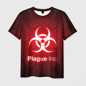 Мужская футболка 3D с принтом PLAGUE INC в городе Новоалтайск, 100% полиэфир | прямой крой, круглый вырез горловины, длина до линии бедер | Тематика изображения на принте: inc evolved | plague evolved | plague inc | plague inc evolved | plague пк. | игра вирус