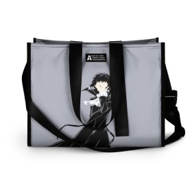 Сумка-шоппер 3D с принтом Ryuunosuke Akutagawa в городе Новоалтайск, 100% полиэстер | застегивается на металлическую кнопку; внутренний карман застегивается на молнию. Стенки укреплены специальным мягким материалом, чтобы защитить содержимое от несильных ударов
 | akutagawa | bungou | diablo | dogs | mafia | port | rasemon | ryuunosuke | stray | акутагава | бродячих | гении | дьябло | литературные | мафия | портовая | проза | псов | расемон | рюноске | рюносукэ