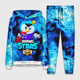 Женский костюм 3D (с толстовкой) с принтом BRAWL STARS MR.P в городе Новоалтайск,  |  | 8 bit | 8 бит | bibi | brawl stars | crow | el brown | leon | leon shark | max | mr.p | sally leon | shark | stars | virus | werewolf | акула | биби | вирус | ворон | леон | оборотень | пингвин
