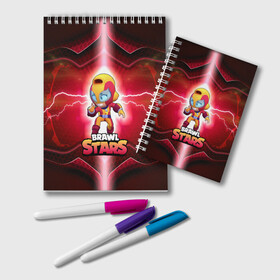 Блокнот с принтом BrawlStars (Oko) в городе Новоалтайск, 100% бумага | 48 листов, плотность листов — 60 г/м2, плотность картонной обложки — 250 г/м2. Листы скреплены удобной пружинной спиралью. Цвет линий — светло-серый
 | Тематика изображения на принте: 8 | brawl | brawlstars | bs | max | oko | stars | virus | бравл | бравлеры | бравлстарс | бравлы | браво | бровл | броул | броулбол | бс | вирус | герои | игра | кроу | лайн | леон | макс | мультик | образ | око | персонаж | скины