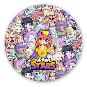 Коврик для мышки круглый с принтом BrawlStars Girls (Oko) в городе Новоалтайск, резина и полиэстер | круглая форма, изображение наносится на всю лицевую часть | 8 | bea | bit | brawl | brawlstars | bs | girls | oko | stars | virus | беа | бит | бравл | бравлеры | бравлстарс | бравлы | браво | бровл | броул | броулбол | бс | вирус | герои | девочки | игра | мультик | образ | око | персонаж | пчела 