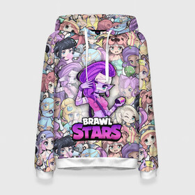 Женская толстовка 3D с принтом BrawlStars Girls (Oko) в городе Новоалтайск, 100% полиэстер  | двухслойный капюшон со шнурком для регулировки, мягкие манжеты на рукавах и по низу толстовки, спереди карман-кенгуру с мягким внутренним слоем. | 8 | bit | brawl | brawlstars | bs | emz | girls | oko | stars | virus | бит | бравл | бравлеры | бравлстарс | бравлы | браво | бровл | броул | броулбол | бс | вирус | герои | девочки | емз | емс | игра | мультик | мумия | образ | око | пер