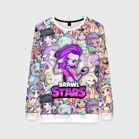 Женский свитшот 3D с принтом BrawlStars Girls (Oko) в городе Новоалтайск, 100% полиэстер с мягким внутренним слоем | круглый вырез горловины, мягкая резинка на манжетах и поясе, свободная посадка по фигуре | 8 | bit | brawl | brawlstars | bs | emz | girls | oko | stars | virus | бит | бравл | бравлеры | бравлстарс | бравлы | браво | бровл | броул | броулбол | бс | вирус | герои | девочки | емз | емс | игра | мультик | мумия | образ | око | пер