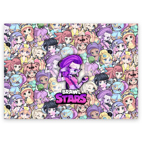 Поздравительная открытка с принтом BrawlStars Girls (Oko) в городе Новоалтайск, 100% бумага | плотность бумаги 280 г/м2, матовая, на обратной стороне линовка и место для марки
 | 8 | bit | brawl | brawlstars | bs | emz | girls | oko | stars | virus | бит | бравл | бравлеры | бравлстарс | бравлы | браво | бровл | броул | броулбол | бс | вирус | герои | девочки | емз | емс | игра | мультик | мумия | образ | око | пер